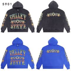 Gradient Sunflower Pattern Print Washed Version Hoodie & Pants Set 2 colors 28705417
