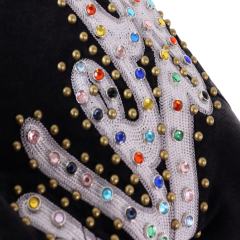 Rainbow Candy Embroidery Beaded Rhinestone Washed Jeans 2 colors 28899681