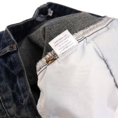 Quilted Laser-Cut Washed Denim Shorts 2 colors 28899678
