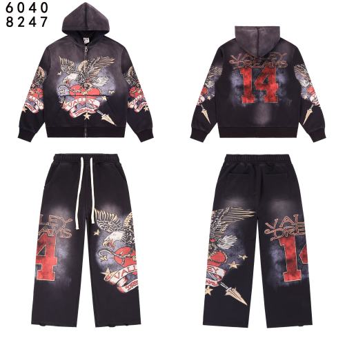 Eagle Star Magic Wand Print Washed Version Hoodie & Pants Set 3 colors 28705418