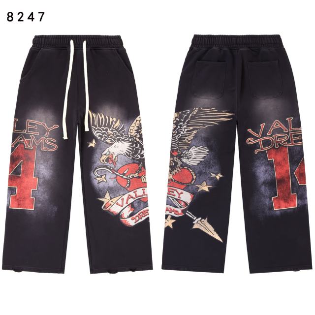 Eagle Star Magic Wand Print Washed Version Hoodie & Pants Set 3 colors 28705418