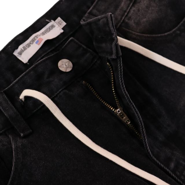 Sunflower Waterdrop Rhinestone Washed Denim Shorts 2 colors 28899679