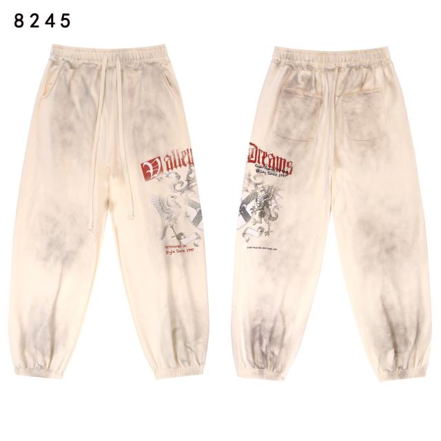 Eagle Evil Dragon God Print Washed Version Hoodie & Pants Set 2 colors 28705416