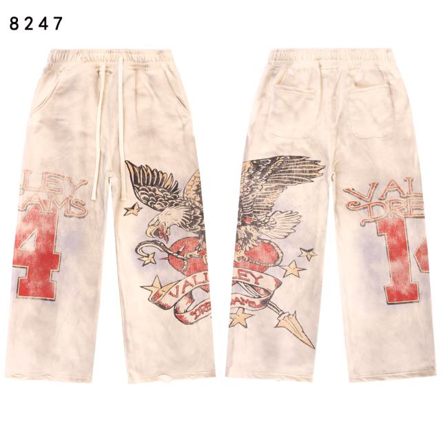 Eagle Star Magic Wand Print Washed Version Hoodie & Pants Set 3 colors 28705418