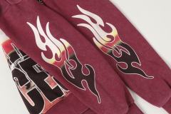 Skeleton Robot Print Washed Hoodie 2 colors 28696536