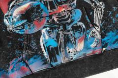Skeleton Robot Print Washed Hoodie 2 colors 28696536