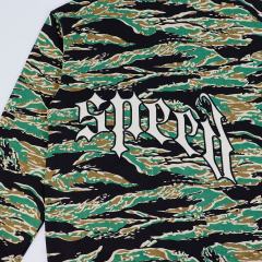 Camouflage Embroidered Letter Zipper Hoodie 4 colors 28705421
