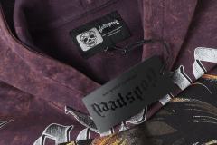 Skeleton Dollar Letter Print Washed Hoodie 2 colors 28690404