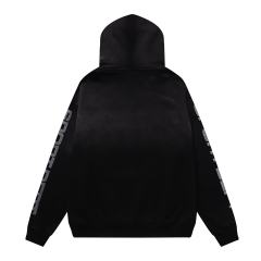 Chain Dog Print Washed Version Hoodie 28746799