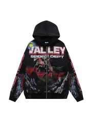 Tianma Armor Knight Print Washed Version Hoodie 28709899