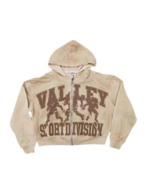1:1 quality version Football Player Washed Apricot Embroidered Zip-up Hoodie 28841381