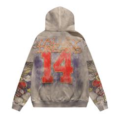 Eagle Star Magic Wand Print Washed Version Hoodie 28709901
