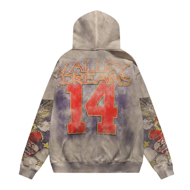 Eagle Star Magic Wand Print Washed Version Hoodie 28709901