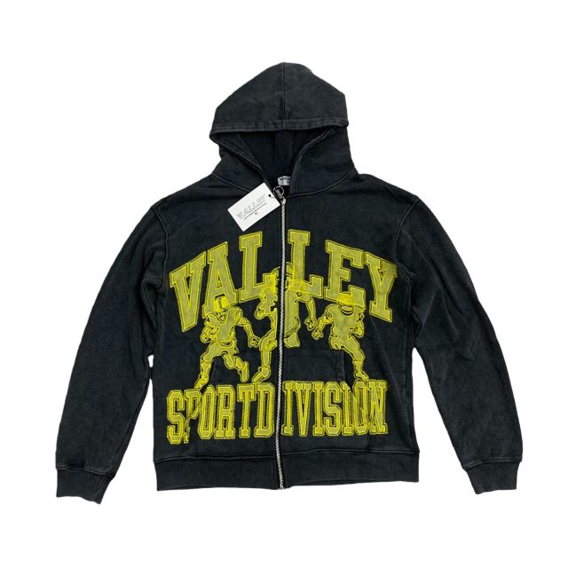 Patterned Letter Embroidered Washed Version Hoodie 2 colors 28523839