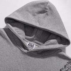 Oversized Neckline Printed Hoodie 28746787