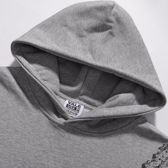 Oversized Neckline Printed Hoodie 28746787
