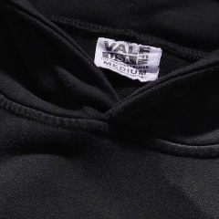 Large Chain Back Letter Printed Washed Version Hoodie 28711245