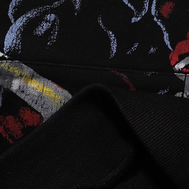 Chain Dog Print Washed Version Hoodie 28746799