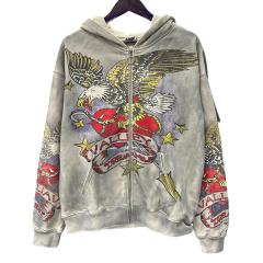 Eagle Star Magic Wand Print Washed Version Hoodie 28709901