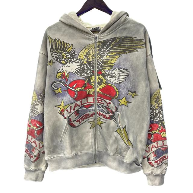 Eagle Star Magic Wand Print Washed Version Hoodie 28709901