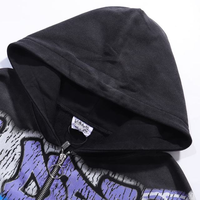 Eagle Football Player Print Washed Version Hoodie 28709896