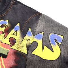 Dark Aesthetic Grim Reaper Graphic Distressed Zip Hoodie 28978141