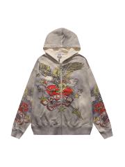 Eagle Star Magic Wand Print Washed Version Hoodie 28709901
