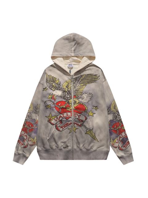 Eagle Star Magic Wand Print Washed Version Hoodie 28709901