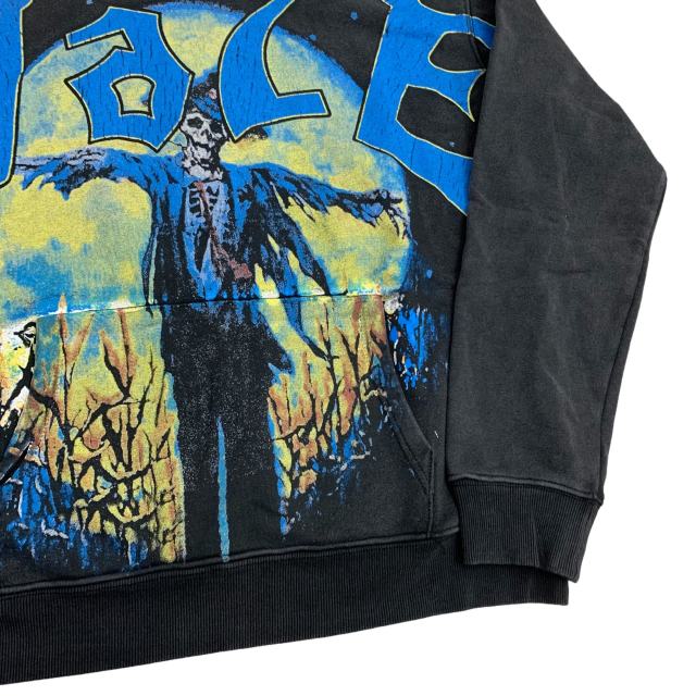 Skeleton Scarecrow Print Washed Version Hoodie 28642061