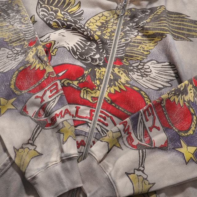 Eagle Star Magic Wand Print Washed Version Hoodie 28709901
