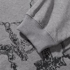 Oversized Neckline Printed Hoodie 28746787