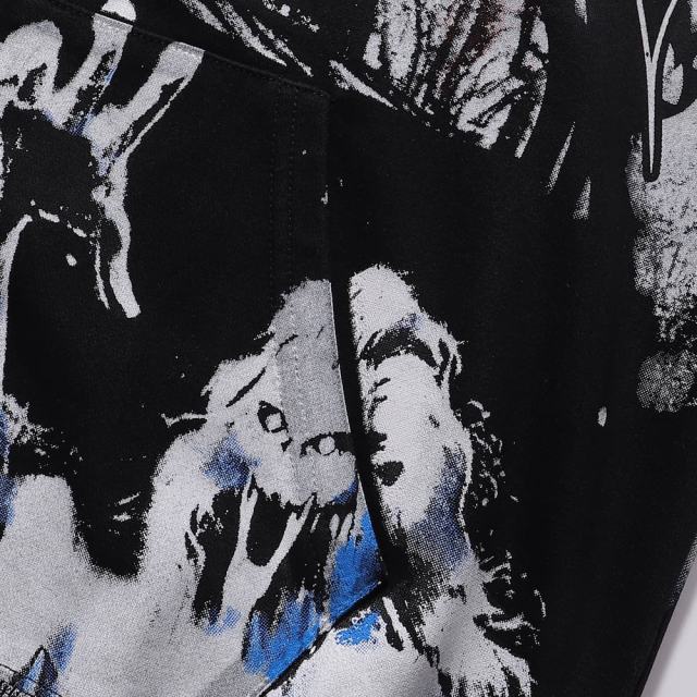 Dark Castle Evil Spirit Print Washed Version Hoodie 28709900