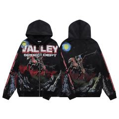 Tianma Armor Knight Print Washed Version Hoodie 28709899