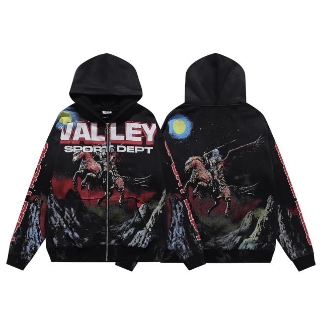 Tianma Armor Knight Print Washed Version Hoodie 28709899