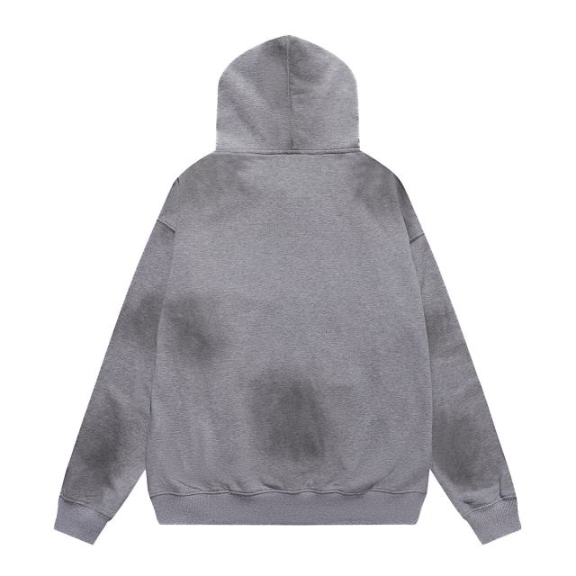 Flame Red Lip Beauty Print Washed Version Hoodie 28709897