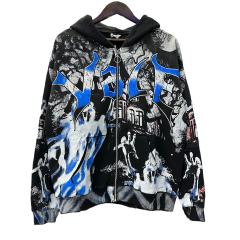 Dark Castle Evil Spirit Print Washed Version Hoodie 28709900
