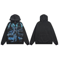 Statue of Liberty Prayer Print Washed Version Hoodie 28636875
