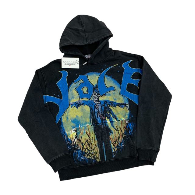 Skeleton Scarecrow Print Washed Version Hoodie 28642061