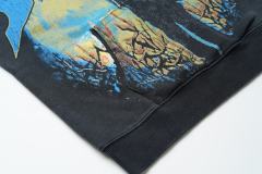 Skeleton Scarecrow Print Washed Version Hoodie 28642061