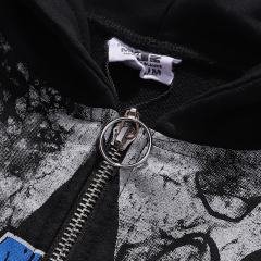 Dark Castle Evil Spirit Print Washed Version Hoodie 28709900
