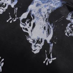 Ghost Halloween Print Washed Version Hoodie 28746810