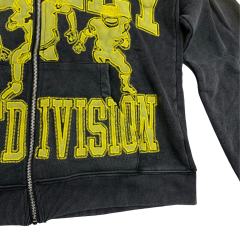 Patterned Letter Embroidered Washed Version Hoodie 2 colors 28523839