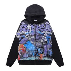 Eagle Football Player Print Washed Version Hoodie 28709896