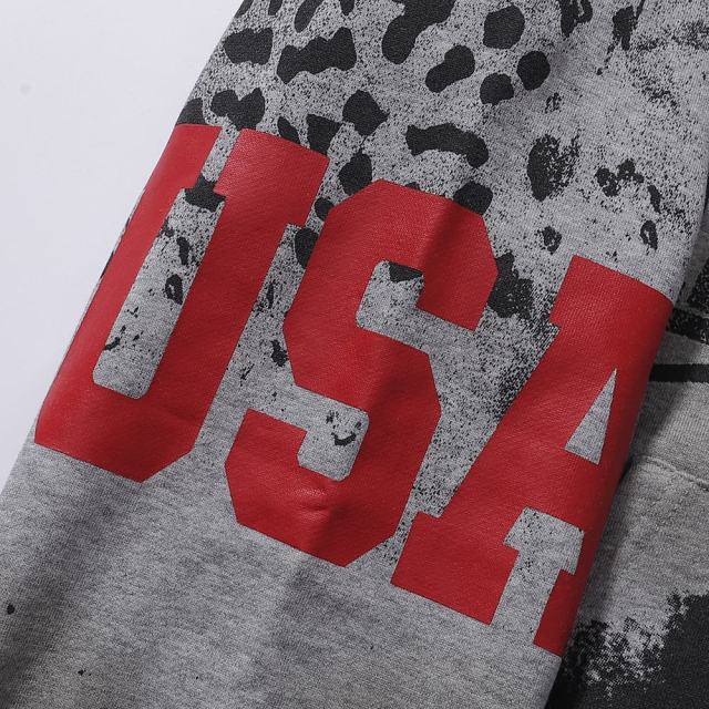 Black Spot Leopard Print Washed Version Hoodie 28709902