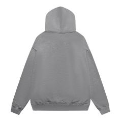 Oversized Neckline Printed Hoodie 28746787