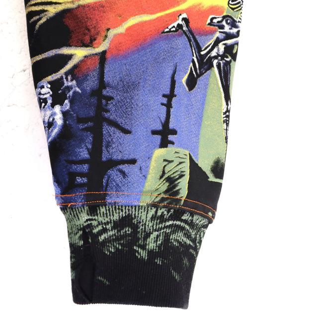 Dark Aesthetic Grim Reaper Graphic Distressed Zip Hoodie 28978141