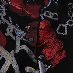 Chain Dog Print Washed Version Hoodie 28746799