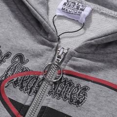 Flame Red Lip Beauty Print Washed Version Hoodie 28709897
