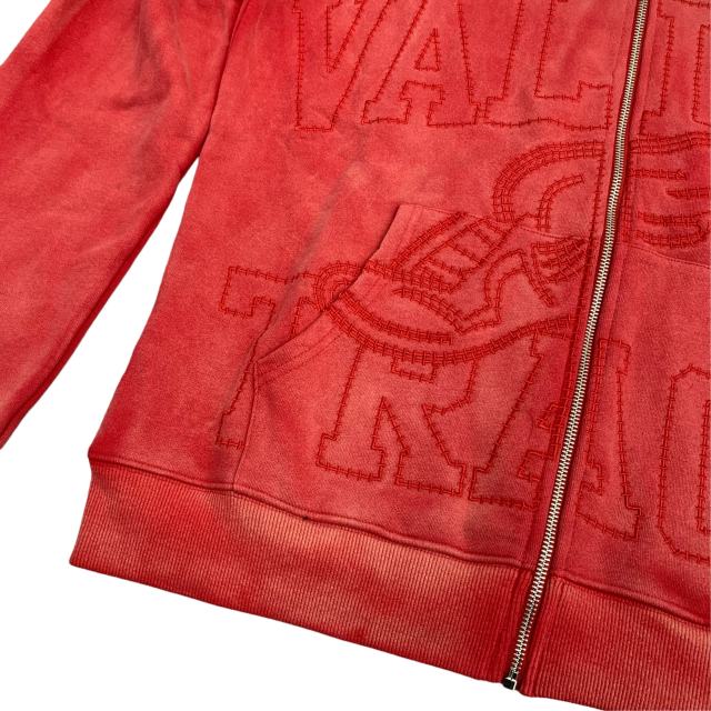 Embroidered Letter Water Ripple Washed Version Hoodie 3 colors 28576623