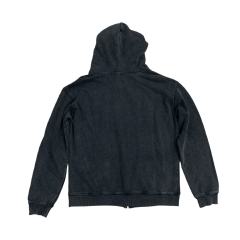 Patterned Letter Embroidered Washed Version Hoodie 2 colors 28523839